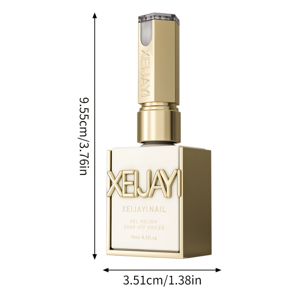XEIJAYI Golden-Plated Bottle Silvery-Red Shattered Flash --- Nail Gel Silvery-Red Shattered Super Bright Explosive Shattered Sparkling Gel Nail Polish, Long-Lasting High Saturation Firm Gel Suitable for Salon Manicure Women'S Christmas Gift