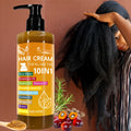10-In-1 Hair Essence - High Permeability Hair Care Film, Containing Batana Oil, Rosemary Oil, Castor Oil, Biotin, Keratin, Ginger, Scallop Oil, Mint, Pumpkin Seeds And Rice Water, to Dry And Damaged Hair, Scalp Care, Make Hair Look Thicker