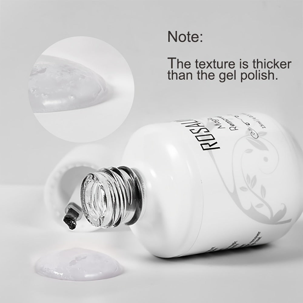 Gel Nail Polish Remover, Professional Gel Polish Remover For Nails, Remove Gel Nail Polish Within 2-5 Minutes - Quick & Easy Polish Remover - No Need For Foil, Soaking Or Wrapping With Cuticle Pusher And Nail Polish Scraper Tools
