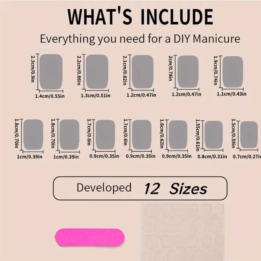 Short Square Fake Nail Glossy False Nails with Designs Gradient Glossy Press on Nails 216pcs (9 PACK) Acrylic Nails Glue on Nails Full Cover Stick on Nails for Women and