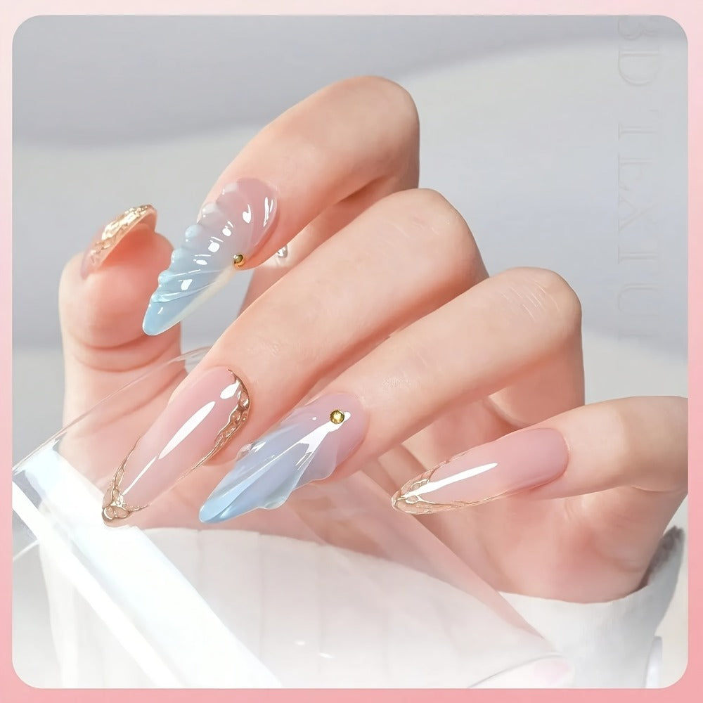 3D Nail Gel - Nail Art Sculpting Gel Nail Gel 0.51oz*2 No Wipe Clear Gel Nail Gel, Nail Design DIY Nail Art for 3D Gel Nail Polish Painting Nail Painting Gel Decoration Nail Art