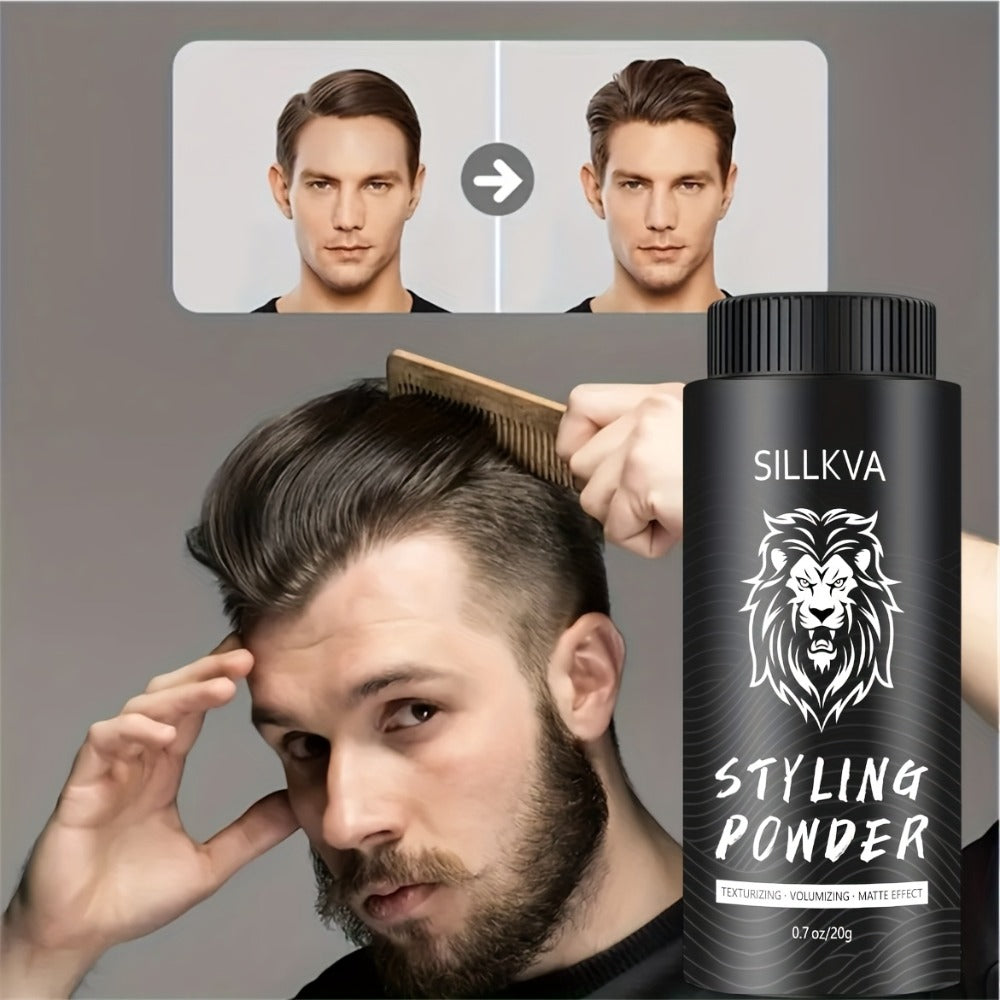 Hair Volumizing Powder for Men & Women - Oil Control Matte Finish, Lightweight Non-Buildup Formula, Natural Flexible Hold, Long-Lasting Root Lift & Volume Boost, 0.71oz / 20g
