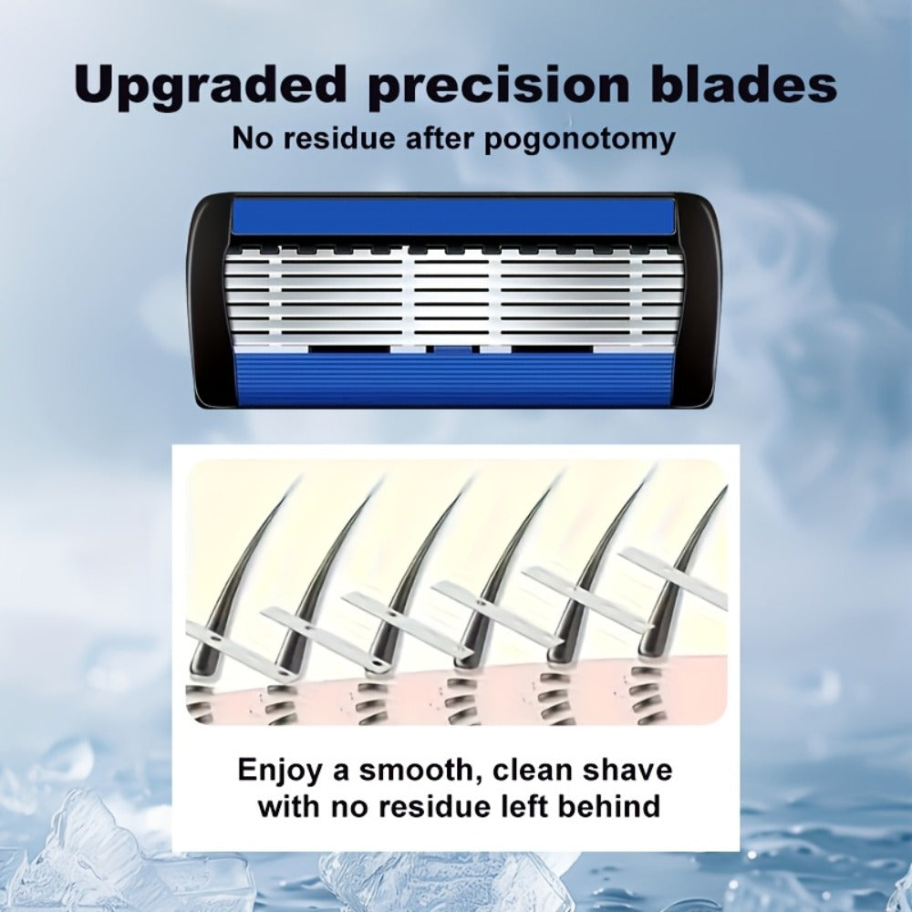 2 Handles + 54 Replacement Blades, 2 Handles + 32 Replacement Blades, 1 Handle + 18 Replacement Blades, Manual Razor Set, Stainless Steel Razor Set, Men'S Manual Razor, Men'S Razor, High-Quality Men'S Razor Set, Men'S Manual Shaver, Large Capacity