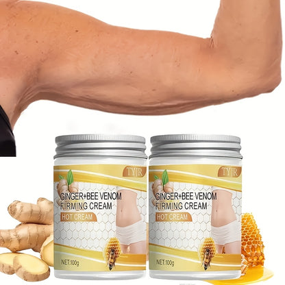 Body Firming Cream with Glycerin and Vitamin E Moisturizing Nourishing Toning Lotion for Abdomen Arms Legs Back Waist All Skin Types Daily Care 100g 2pcs