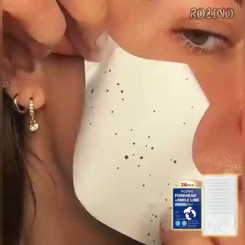 ROZINO 36pcs Retinol & Peptide Face Patches - Target Forehead & Smile Lines with Hydrolyzed Collagen for A Smooth, Lifted Look. Strong Adhesion Design & Perfect 12-Day Holiday Glow Kit!