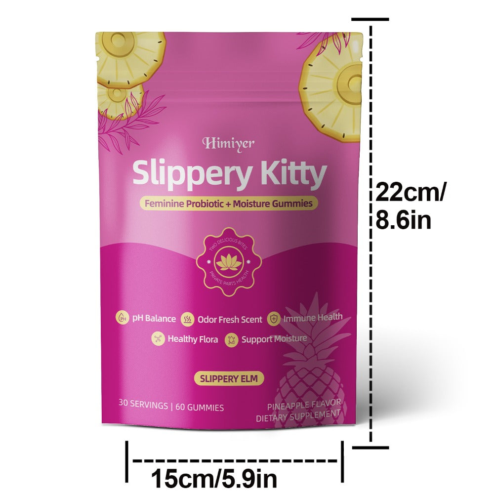 2026 New - Women'S Probiotic Gummies with Slippery Elm for Ph Balance And Freshness, Promoting Healthy Flora, Pineapple Flavor | Vitamins And Supplements | 60 Gummies Per Bag - 30-Day Supply, Available from a Local Warehouse