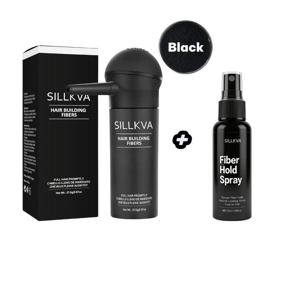 SILLKVA Hair Fiber Spray Applicator Kit - Precision Application For Instant Fullness, Natural Looking Coverage, 0.97oz