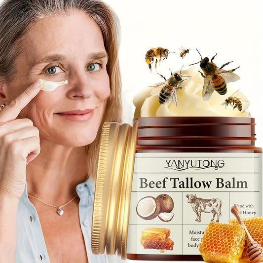 Immediate Lifting Cream with Beef Tallow, Honey, And Bee Venom - Tightening, Alcohol-Free, Moisturizing, Budget-Friendly for Light to Medium Skin Shades, Ideal Present