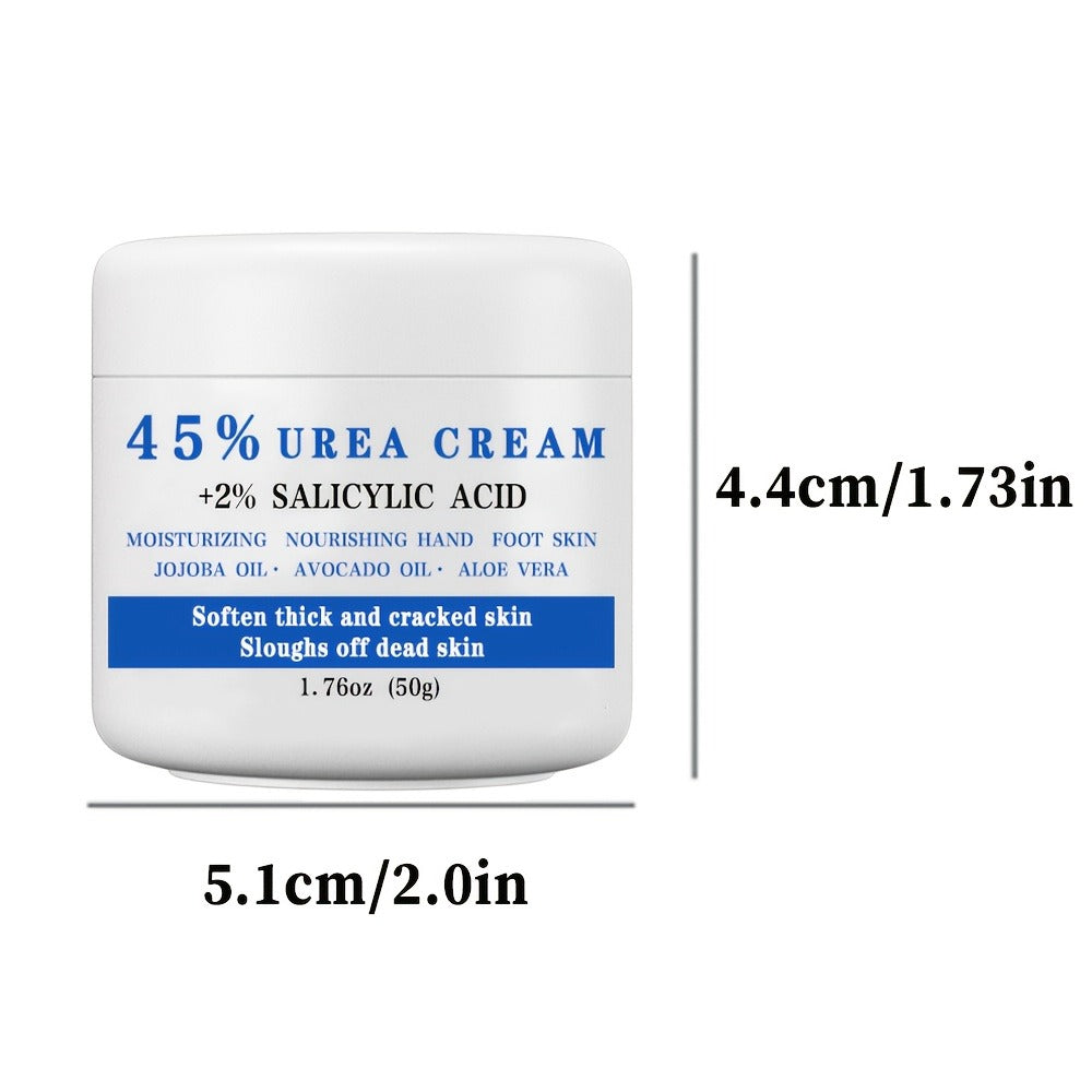 45% Urea + 2% Salicylic Acid Foot Cream, Foot Lotion for Dry Rough Crack Heel, Softening And Repairing Thick And Cracked Beige, Exfoliating Scales And Dead Beige Gift, Perfect Christmas Gift