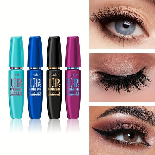 4-Pack DAISIBO 4D Mascara Set, Waterproof, Volumizing, Curling, Long-Lasting, Black Shades for All Skin Types