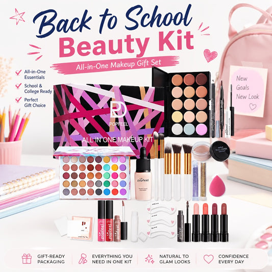[Mother's Day Gift] POPFEEL Color Makeup Gift Box, 40 Color Eye Shadow Plate, Dull, Shiny, Durable, Fadeless, Can Be Mixed with Natural Eye Shadow, Suitable for Different Colors of Makeup, Suitable for Girls and Women's Gift Essential Cosmetics! Mother's