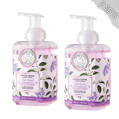 Foaming Hand Soap 500ml – Coconut Oil Formula, Cruelty-Free Moisturizing Foam Soap for Bathroom & Kitchen | Fresh Scents: Vanilla, Citrus, Guava, Coconut & More | 1pc or 2pcs Set