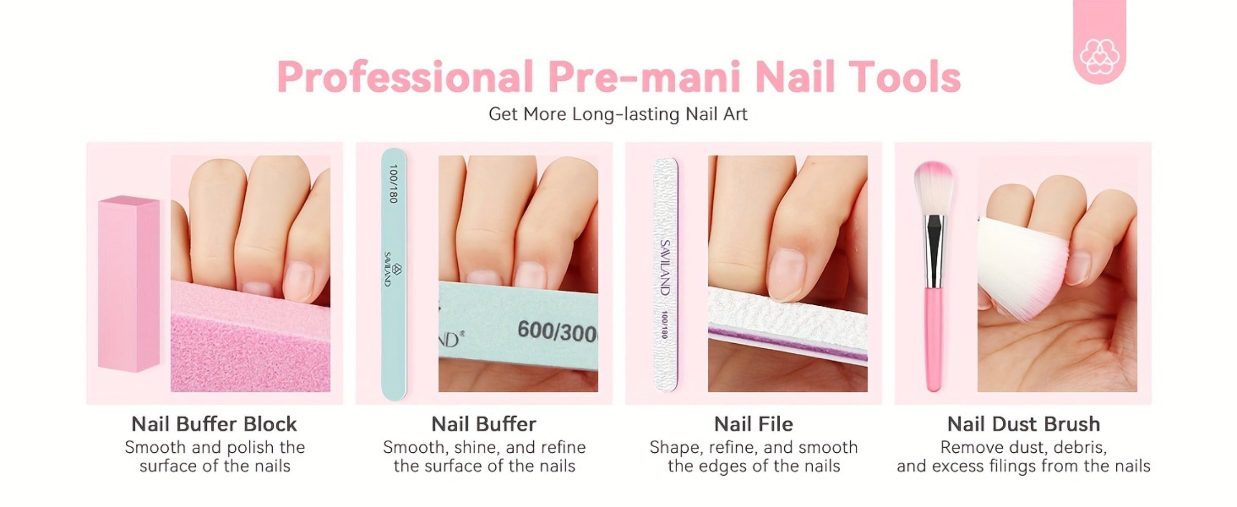 SAVILAND Clear Dip Powder Nail Kit Starter: 60G 2.1Oz Dip Powder for Nails with Dipping Powder Liquid Set Including Dip Base, Activator, And Top Coat. A Professional Dip Nail Kit Ideal for Repairing French Manicures And Nail Art.