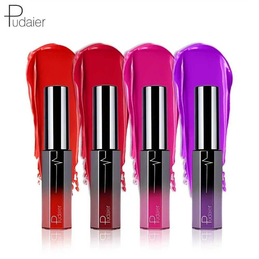 Matte Liquid Lipstick Velvet Finish 24H Waterproof - Long-Lasting High Pigment Anti-Smudge Cup-Proof Lip Glaze 20+ Bold Shades All Skin Tones Pudaier