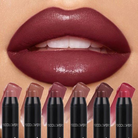 6pcs/Set Long-Lasting, Waterproof Lipstick With High Pigmentation & Moisturizing Balm - Perfect For All Skin Types, Red Shades-Perfect For Daily Makeup