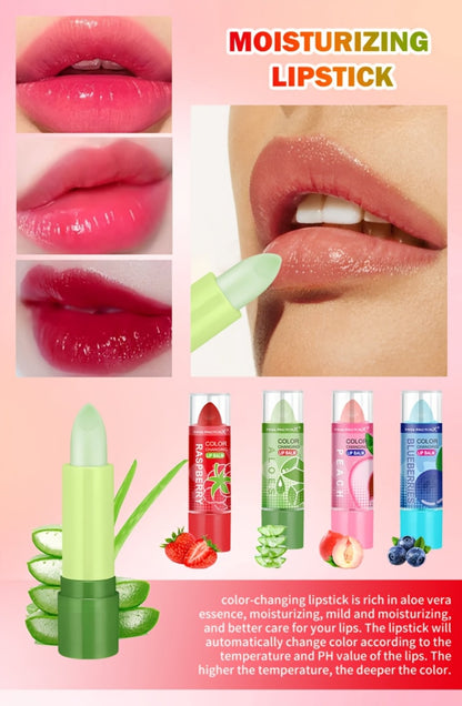 Color Changing Lipstick Set 8 Pcs by Miss Factorx – 12-Hour Long-Lasting, Moisturizing & Anti-Transfer Formula, Charming Mood-Reactive Shades, Perfect Holiday & Birthday Gift