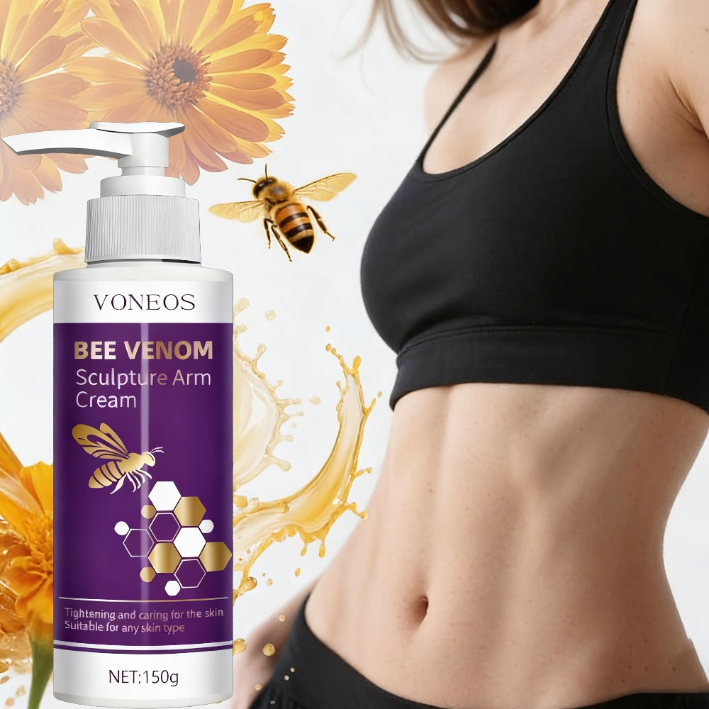 Body Firming Cream Bee Venom Sculpture Moisturizing Tightening Lifting for Arms Abdomen Thighs Buttocks Anti-Sagging Anti-Aging Skin 1pc 2pcs