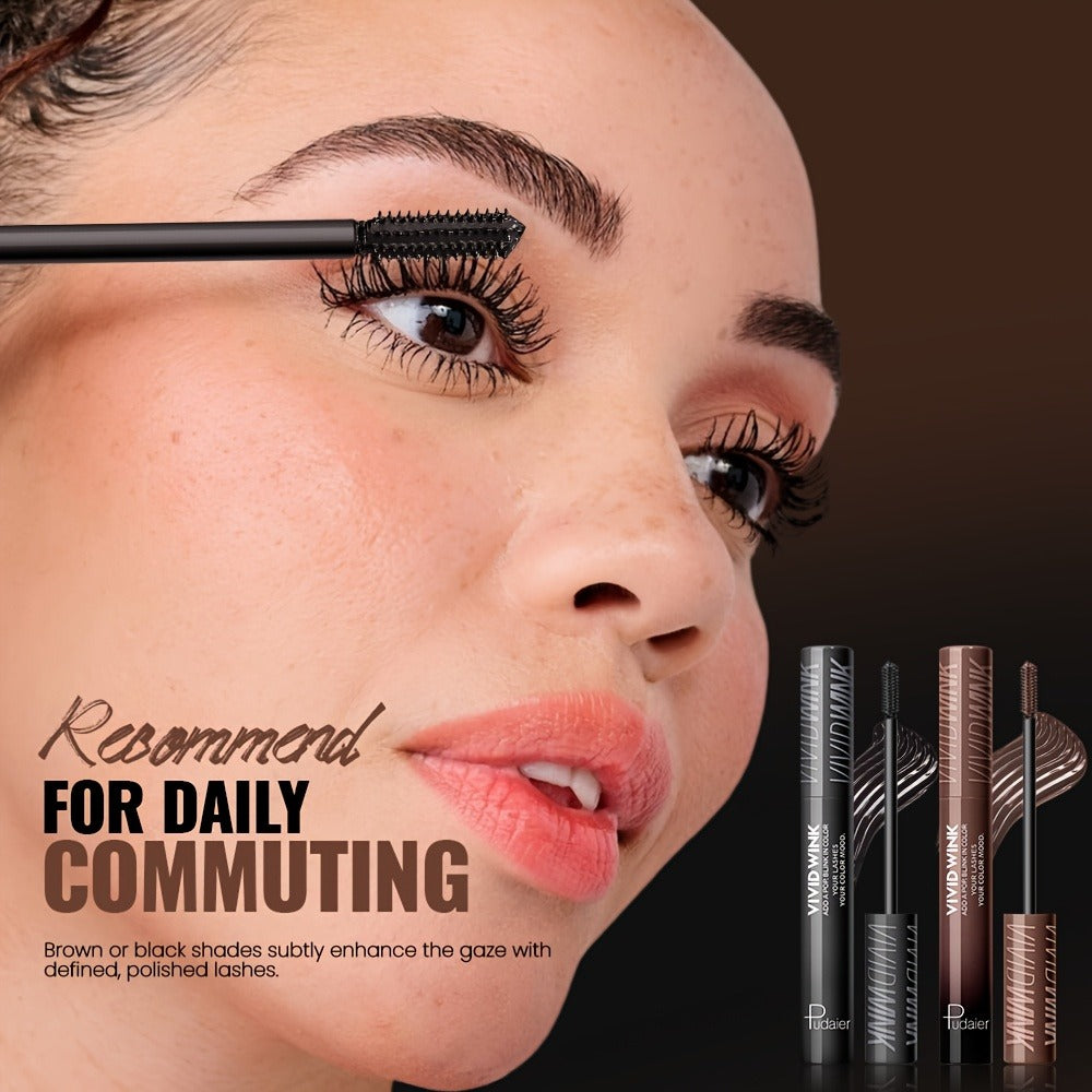Waterproof Colored Mascara 5 Shades Smudge-Proof Clump-Free Long-Lasting Formula Vivid Eye Makeup for Stage Cosplay Everyday Wear Women
