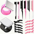 Iron Wrist Bracelet for Curling Hair, Silicone Patting Hair Styling Separator, Crocodile Clip for Hair Salon, Hair Clip for Perming and Dyeing, Bangs Positioning Clip