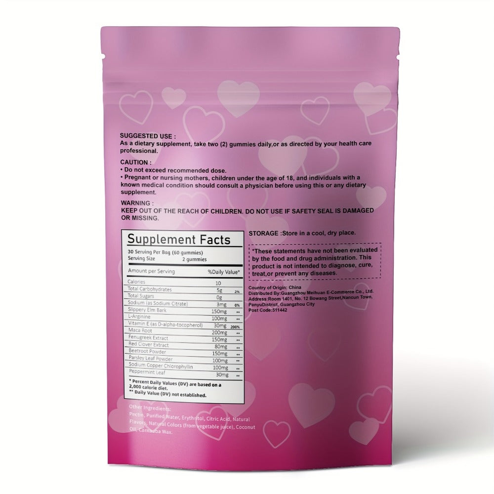 Women's Pheromone Gummies - Natural Attraction & Confidence Booster with L-Arginine, Maca, Beetroot & Pheromone-Enhancing Herbs - 30-Day Supply (30 Gummy Vitamins) - Gluten-Free Strawberry Flavor for Body Freshness & Feminine Balance