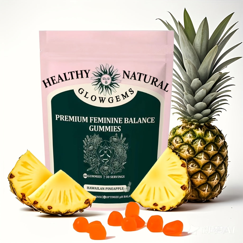 Vital Nutrition Women's Balance Gummies Are Selling Well, Caring for Women And Partners, Making Them The Preferred Gift for Women, Hawaiian Pineapple, with Vitamin C Probiotic Gunmies for Women's Health 60pcs