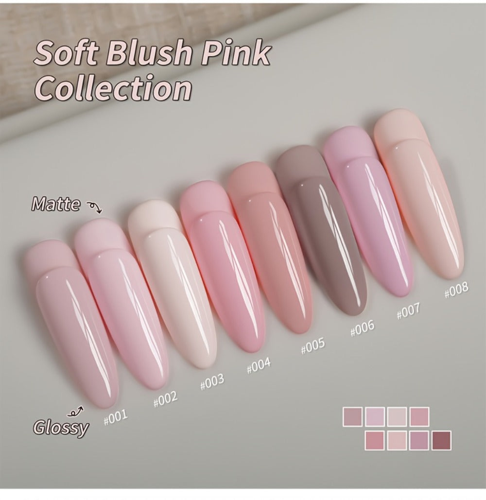 8pcs 0.51oz Gel Nail Polish Set Semi Permanent Gel Polish Kits All for Manicure Kit Soak Off LED Vernis Nail Art DIY Home Salon Gift for Women