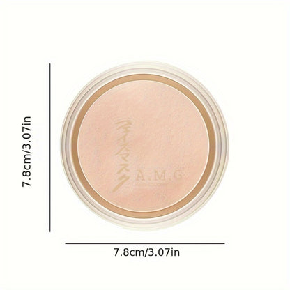 Setting Powder Concealer Kit with Puff & Brush Wet Dry Formula Oil Control Water Resistant Long Lasting - Ivory White Natural Bright Shades Face Makeup
