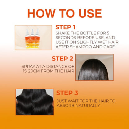Hair Care Spray 7-in-1 Multi-Effect Leave-In Treatment - Anti Frizz Shine Boost Moisturizing Heat Protection Floral Scent Lightweight Essence Spray for Dry Damaged All Hair Types 100ml