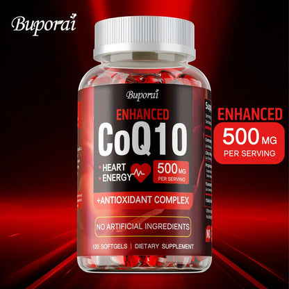 CoQ10 Coenzyme Q10 with Citrus Bergamot 120 Capsules – Heart Health, Brain & Cardiovascular Support, Energy Production & Antioxidant Defence Supplement for Women & Men