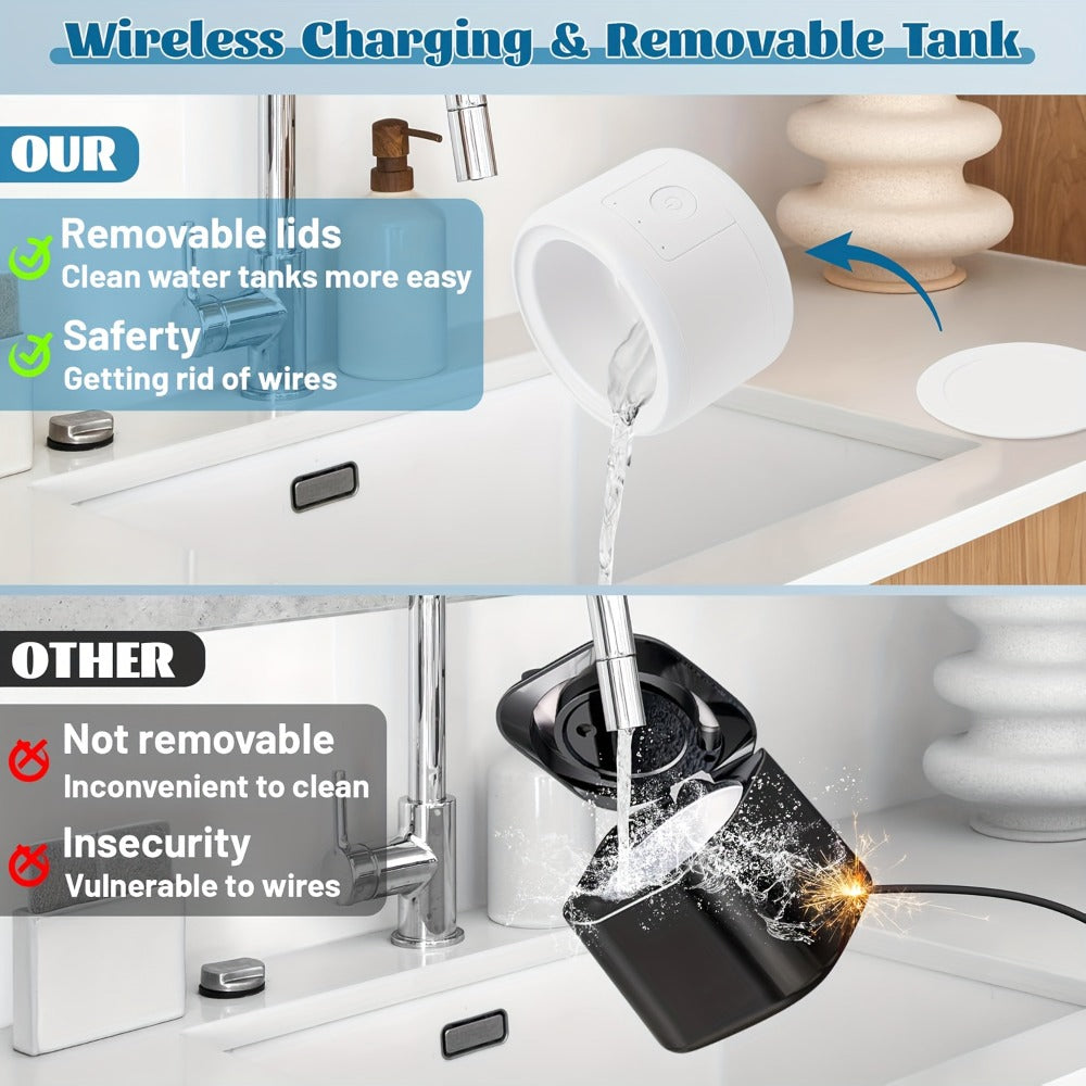 Denture Cleaning Machine One-Touch Operation Automatic Cleaning Device 3 Speeds Timing for Cleaning Jewelry Glasses