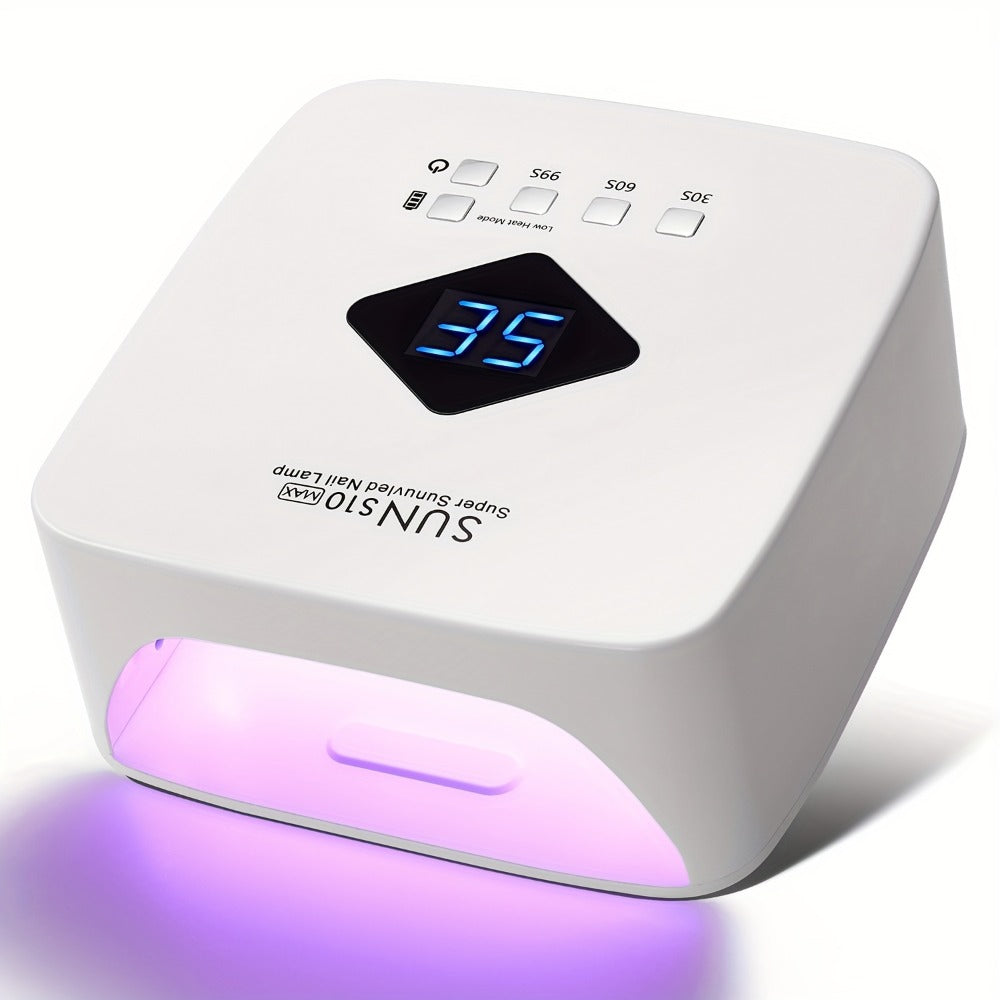 Rechargable LED Nail Lamp Dryer with HD Display Smart Nail Drying Lamp for Fast Dry All Gel Nail Polish Manicure Tools