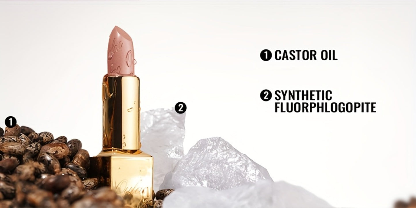 Metallic Lipstick Set 3 Pcs – 24-Hour Smudge-Proof & Transfer-Resistant Lip Color by Oulac, Lightweight Full-Coverage Lips Makeup, Long-Lasting Glossy Finish, 12.9G/0.45oz