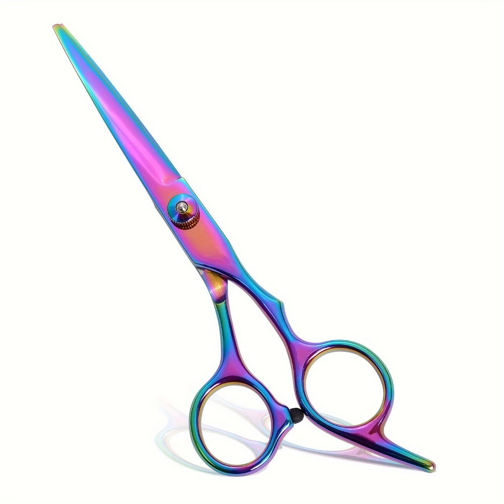 16PCS 6.0" Professional Hair Cutting Scissors - High Screw Diagonal Tail For Precise Flat Cuts, Bangs, And Thinning - Includes Styling Accessories And Tools For Salon-Quality Results Hair Cut Blending Salon Scissor For Men Women
