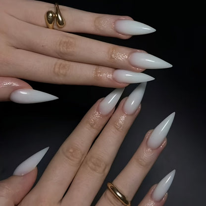 Press On Nails 3D Cat Paw Design – Cream Color Minimalist Handcrafted Nail Art | 10pcs Cute Aesthetic Nails for Holiday, Party & Gifting, S/M/L