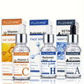 Day & Night Retinol+Vitamin C+Hyaluronic Acid Serum Set for Face skincare ; make Light Beige younger-looking ; Deep Hydration ; Moisturizing Facial Essence kit for Women