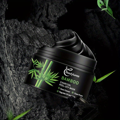 Bamboo Charcoal Clay Face Mask Deep Cleansing Pore Minimizing Oil Control Blackhead Remover Hypoallergenic Skin Care for Men Women All Skin Types