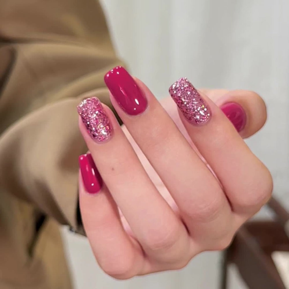 Glitter Nail Trend 2025 Holographic Nail Art Color Sequin Nail Art 2pcs Set 0.51oz Magnetic Nail Gel Soak LED Gel Salon Women's Nail Art Tools Fashion Nail Gel