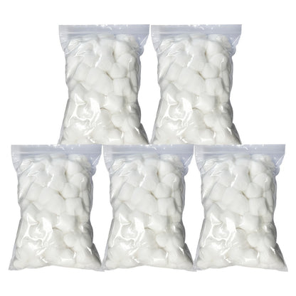 Cotton Balls 500 Count Jumbo Super Soft 100% Absorbent - Makeup Removal Skin Care Wound Cleaning Unscented Premium Cotton Balls for Sensitive Skin Pack of 5