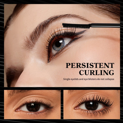 Waterproof Mascara 2-Pack Volumizing Lengthening Curling Long-Lasting Formula Brush Head Lash Extender Eye Makeup Tool for Women