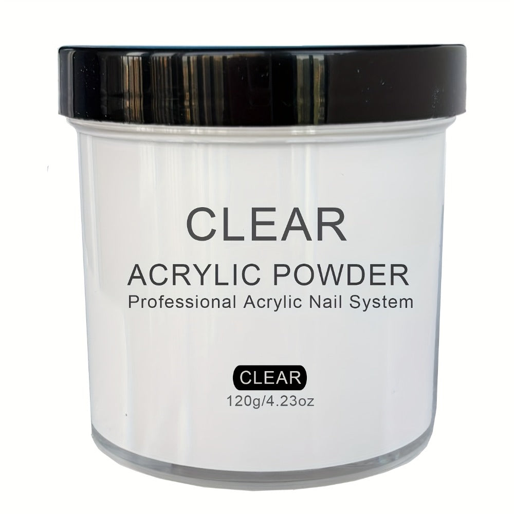Clear White Pinkish 4Oz Acrylic Powder, Professional Acrylic for Nail System for Nail Extension Sculpting And 3D for Nail Art, Polymer Powder, No Lamp Needed