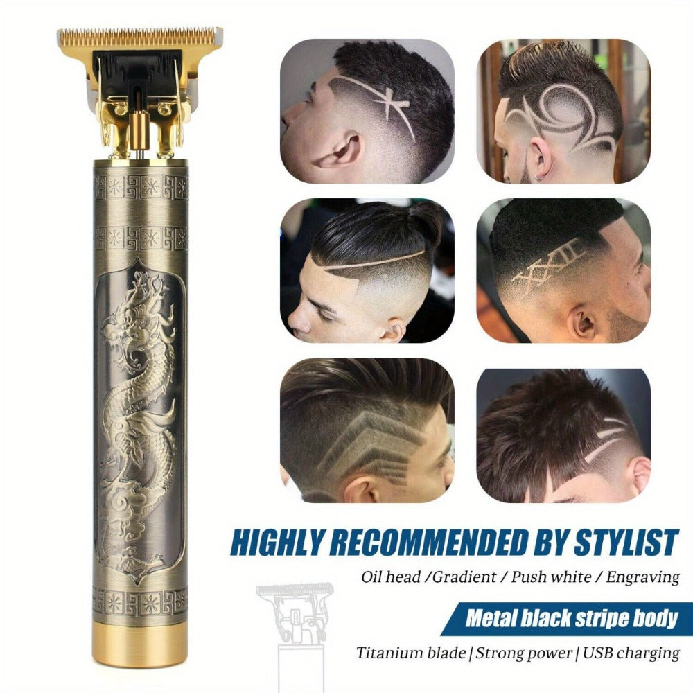 Men'S Professional Cordless Electric Hair Clipper And Beard Trimmer Haircut Kit with USB Charging, Practical And Portable Design, for Father'S Day Valentine'S Day Men'S Gifts