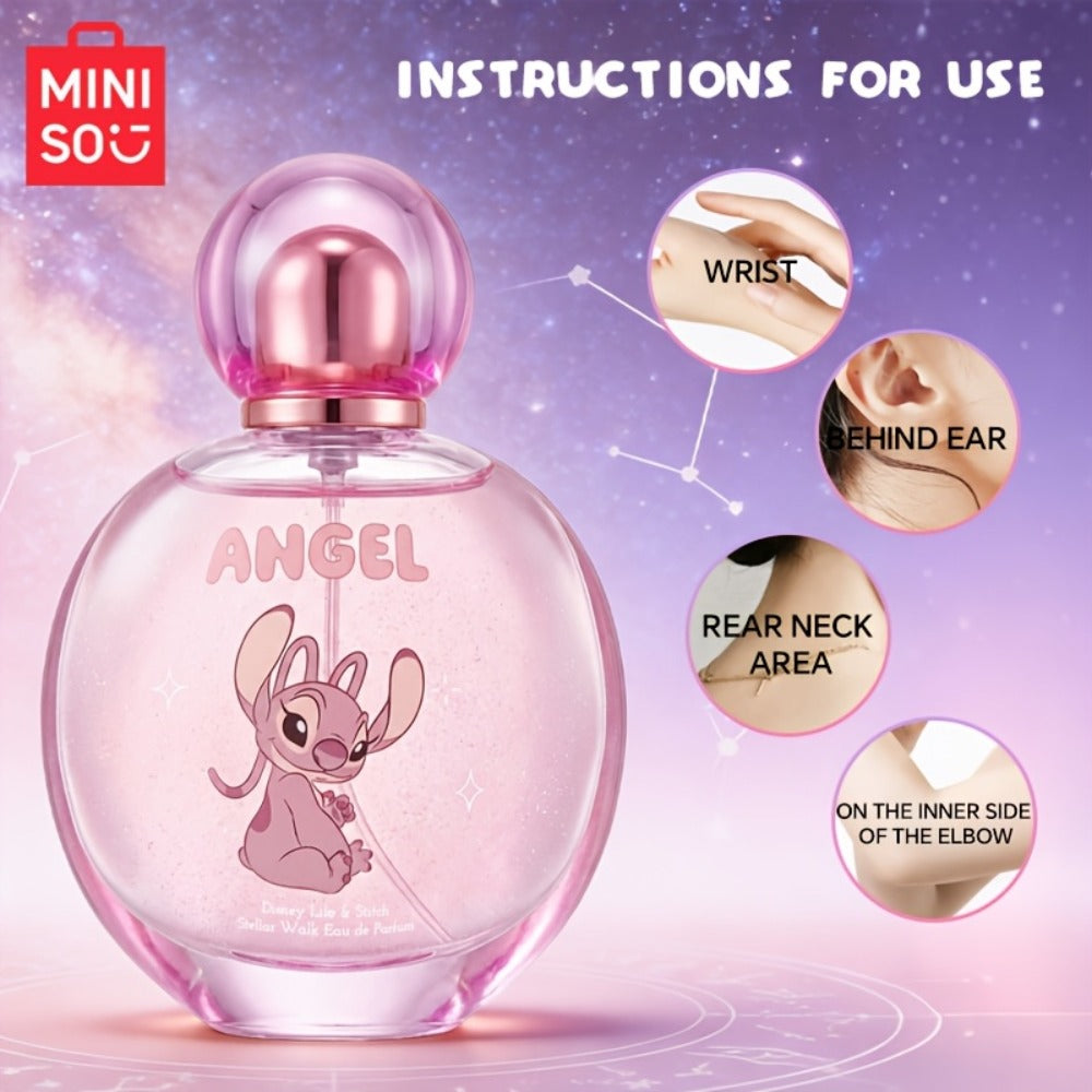 Couple Perfume Set Disney Stitch & Angel — Fresh Floral Natural Extract Fragrance 24-Hour Long Lasting | Stitch, Angie & Sample Styles | Gift for Couples & Disney Fans