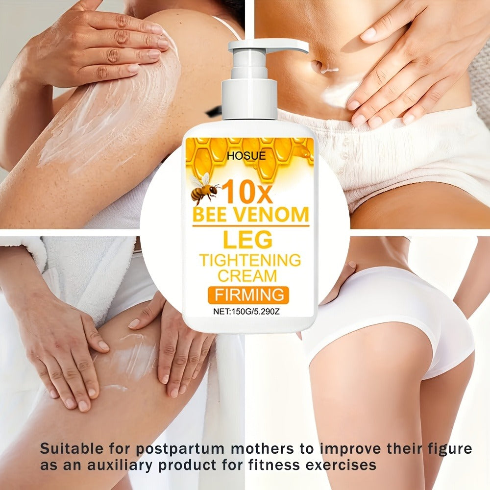 150g Bee Venom Firming Cream, Suitable for Arms, Thighs, And Abdomen, Non-Greasy, Firms And Moisturizes, for All Skin Types, Contains Bee Venom Extract