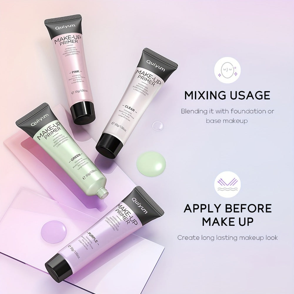 Makeup Primer Set 2 Pcs - Pore Minimizing Oil Control Smoothing Base for Flawless Long-Lasting Foundation, Lightweight Formula for All Skin Types