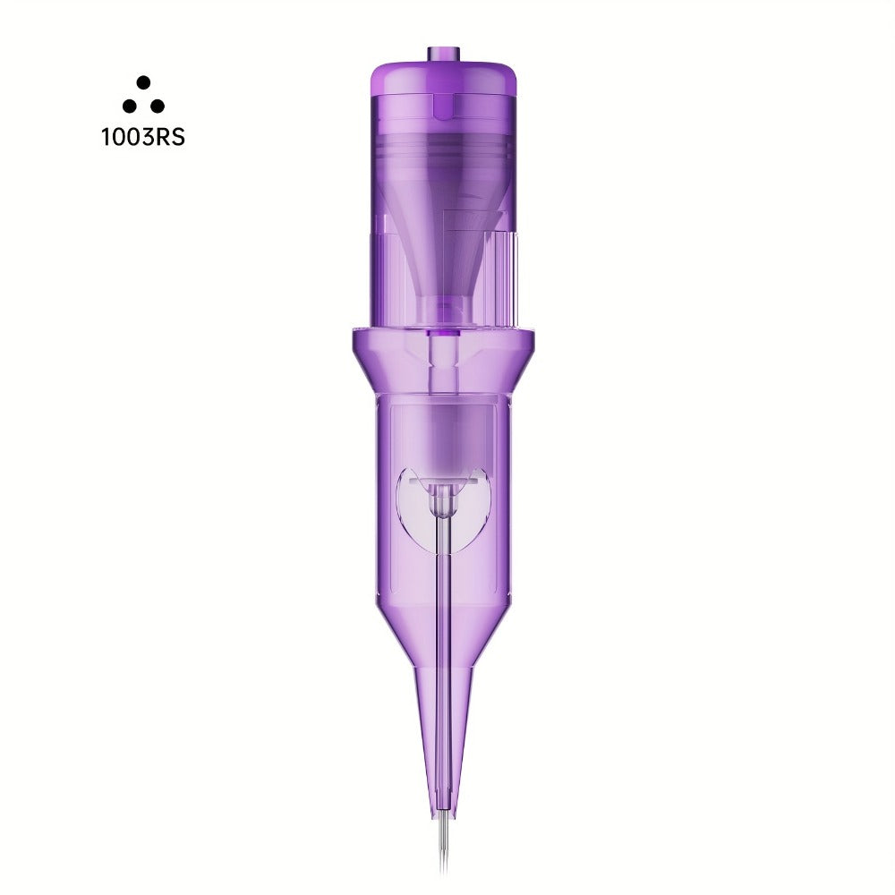 Tuffking Offers Tattoo Cartridge Needles in Packs of 10, 20, 30, 40, Or 50, Featuring Various Sizes. These Purple Liner Needles Are Suitable for Both Professional Tattoo Artists And Novices, Including Standard Round Liners Like RL, RS, RM, And M1