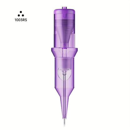 Tattoo Cartridge Needles Purple RL RS RM M1 Mixed Sizes - Tuffking Professional Disposable Liner Shader Magnum Needles for Tattoo Artists & Beginners 30 50pcs