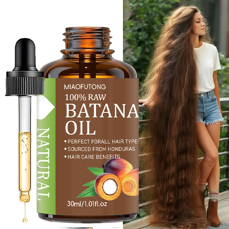 [Secret Of Long Hair] 1.01oz Honduras Batana Oil Nourishes And Strengthens Hair, Pure Cold Pressed - Making It Stronger, Brighter, And Healthier - Moisturizing Formula Suitable for All Hair Types