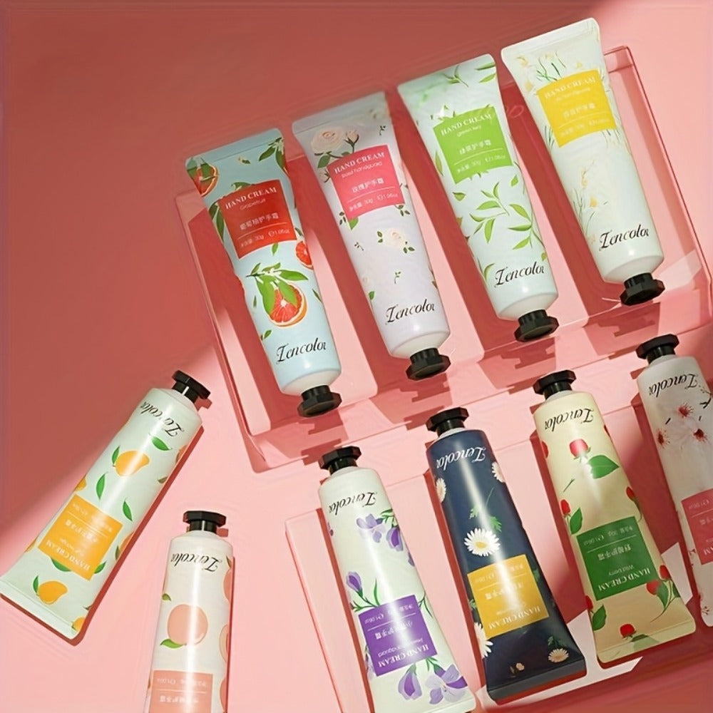30 Mini Hand Cream (30g/0.04oz Each) for Winter Moisturizing, Convenient for Travel, And An Ideal Skincare Choice. 30 Different Flavors Will Be Shipped Randomly. A Perfect Gift for Best Friends And Family.