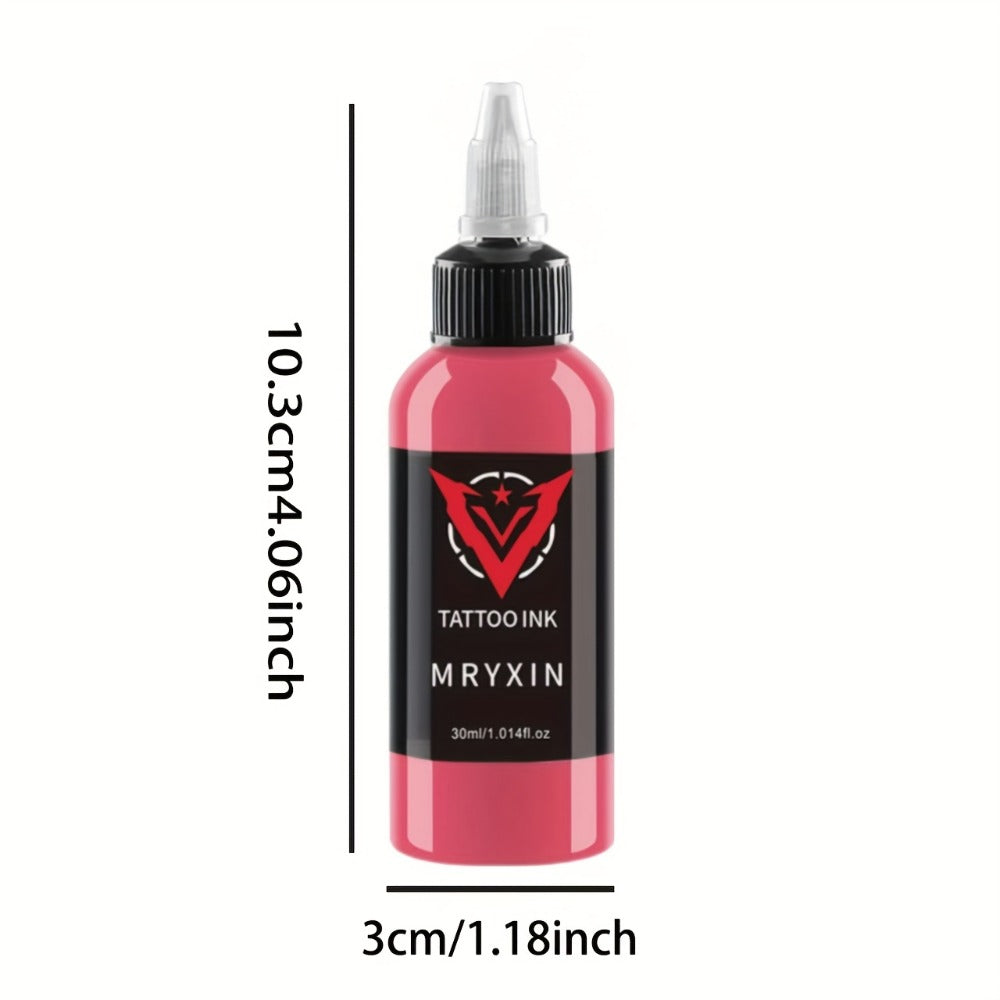 14-Color Premium Tattoo Ink Set 1.014 Ounces Each, Long-Lasting, Suitable for Body Art And Painting, Fragrance-Free, Color, Tattoo Ink, Body Art, Valentine'S Day Gift