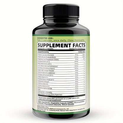 Soursop Graviola Capsules 24-in-1 Formula 60 Count - Lab Tested Digestion Gut Health & Antioxidant Blend - Daily Wellness Supplement for Men & Women